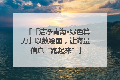 「洁净青海•绿色算力」以数绘图，让海量信息“跑起来”