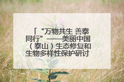 “万物共生 善泰同行”——美丽中国（泰山）生态修复和生物多样性保护研讨会成功举办