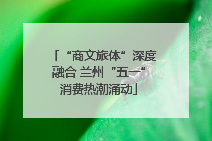 “商文旅体”深度融合 兰州“五一”消费热潮涌动