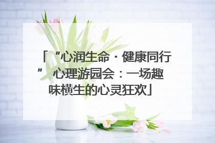 “心润生命・健康同行” 心理游园会：一场趣味横生的心灵狂欢