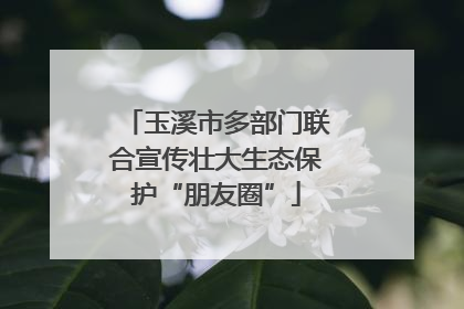 玉溪市多部门联合宣传壮大生态保护“朋友圈”