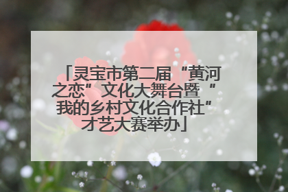 灵宝市第二届“黄河之恋”文化大舞台暨“我的乡村文化合作社”才艺大赛举办