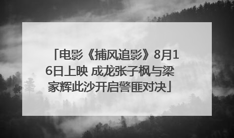 电影《捕风追影》8月16日上映 成龙张子枫与梁家辉此沙开启警匪对决