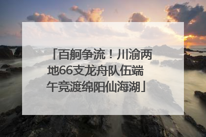百舸争流！川渝两地66支龙舟队伍端午竞渡绵阳仙海湖