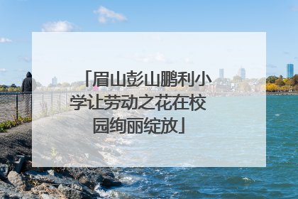 眉山彭山鹏利小学让劳动之花在校园绚丽绽放