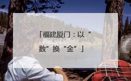 福建厦门：以“数”换“金”