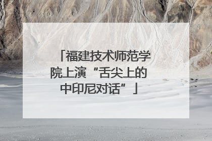 福建技术师范学院上演“舌尖上的中印尼对话”