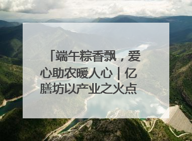 端午粽香飘，爱心助农暖人心｜亿膳坊以产业之火点亮乡村振兴路