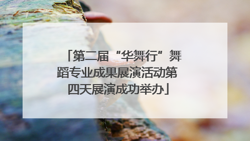 第二届“华舞行”舞蹈专业成果展演活动第四天展演成功举办