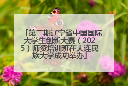 第二期辽宁省中国国际大学生创新大赛（2025）师资培训班在大连民族大学成功举办