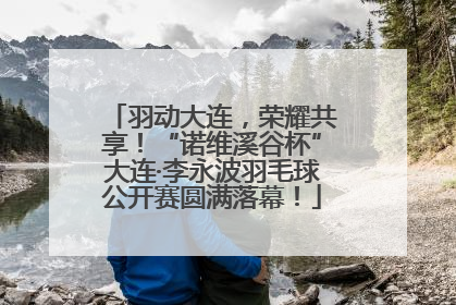 羽动大连，荣耀共享！“诺维溪谷杯”大连·李永波羽毛球公开赛圆满落幕！