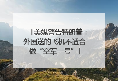 美媒警告特朗普：外国送的飞机不适合做“空军一号”