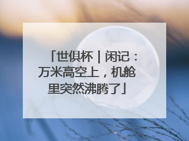 世俱杯｜闲记：万米高空上，机舱里突然沸腾了