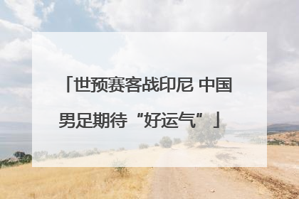 世预赛客战印尼 中国男足期待“好运气”