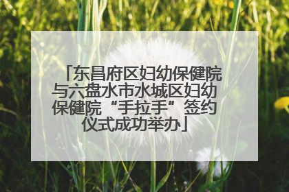 东昌府区妇幼保健院与六盘水市水城区妇幼保健院“手拉手”签约仪式成功举办