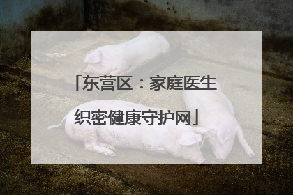 东营区：家庭医生织密健康守护网