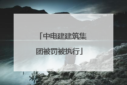 中电建建筑集团被罚被执行