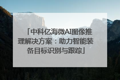 中科亿海微AI图像推理解决方案：助力智能装备目标识别与跟踪
