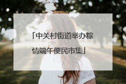 中关村街道举办粽情端午便民市集