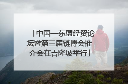 中国—东盟经贸论坛暨第三届链博会推介会在吉隆坡举行