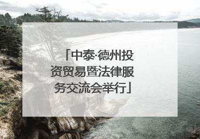 中泰·德州投资贸易暨法律服务交流会举行