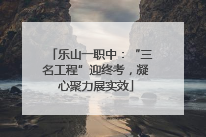 乐山一职中：“三名工程”迎终考，凝心聚力展实效