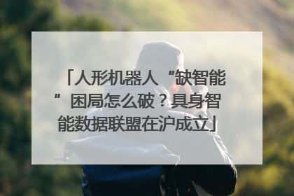 人形机器人“缺智能”困局怎么破？具身智能数据联盟在沪成立