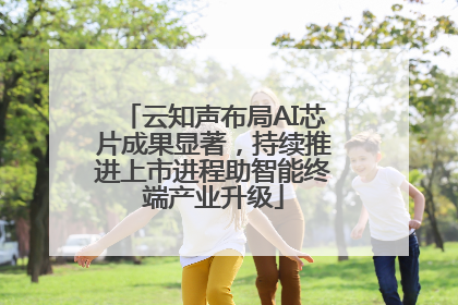 云知声布局AI芯片成果显著，持续推进上市进程助智能终端产业升级