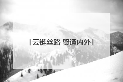 云链丝路 贸通内外