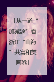 从一道“加减题”看浙江“山海”共富和美画卷