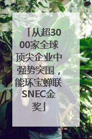从超3000家全球顶尖企业中强势突围，能环宝蝉联SNEC金奖