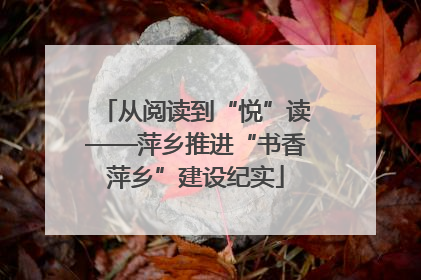 从阅读到“悦”读——萍乡推进“书香萍乡”建设纪实
