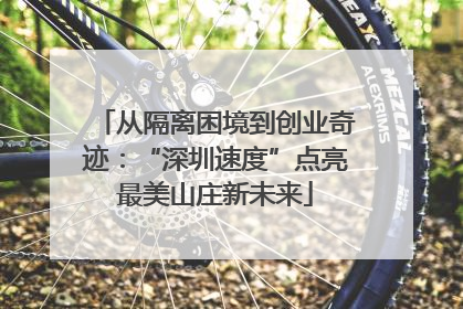 从隔离困境到创业奇迹：“深圳速度”点亮最美山庄新未来