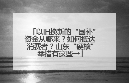 以旧换新的“国补”资金从哪来？如何抵达消费者？山东“硬核”举措有这些→