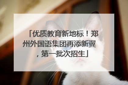 优质教育新地标！郑州外国语集团再添新翼，第一批次招生