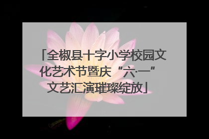 全椒县十字小学校园文化艺术节暨庆“六·一”文艺汇演璀璨绽放