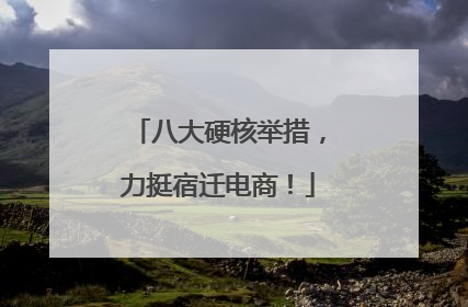 八大硬核举措，力挺宿迁电商！