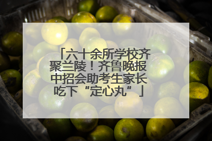 六十余所学校齐聚兰陵！齐鲁晚报中招会助考生家长吃下“定心丸”