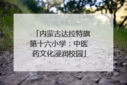 内蒙古达拉特旗第十六小学：中医药文化浸润校园