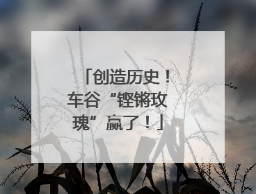创造历史！车谷“铿锵玫瑰”赢了！