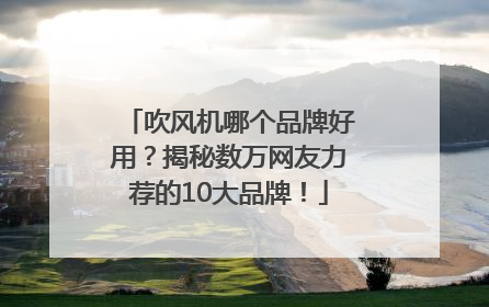 吹风机哪个品牌好用？揭秘数万网友力荐的10大品牌！