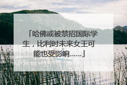 哈佛或被禁招国际学生，比利时未来女王可能也受影响……