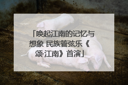 唤起江南的记忆与想象 民族管弦乐《颂·江南》首演
