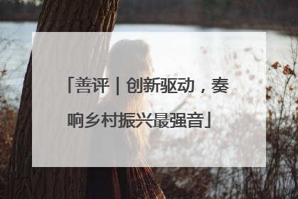 善评｜创新驱动，奏响乡村振兴最强音