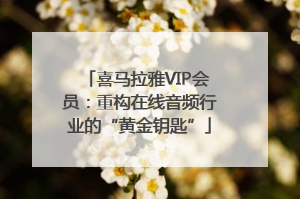喜马拉雅VIP会员：重构在线音频行业的“黄金钥匙”