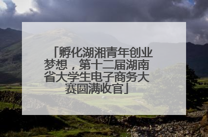 孵化湖湘青年创业梦想，第十二届湖南省大学生电子商务大赛圆满收官
