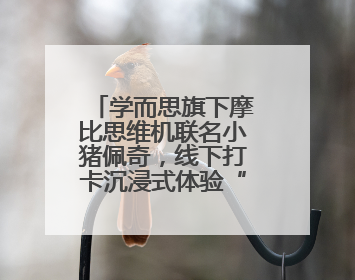 学而思旗下摩比思维机联名小猪佩奇，线下打卡沉浸式体验“玩中学”