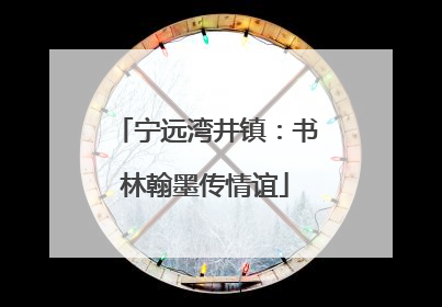 宁远湾井镇：书林翰墨传情谊