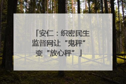 安仁：织密民生监督网让“鬼秤”变“放心秤”