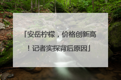 安岳柠檬，价格创新高！记者实探背后原因